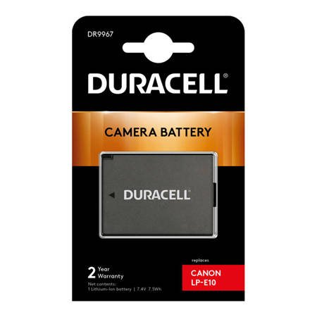 Bateria Duracell DR9967 7,4V 1020mAh Li-Ion - Canon LP-E10, EOS